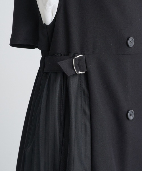 earth music&ecology（アースミュージックアンドエコロジー）の「サイドプリーツジレンチ（トレンチコート・レディース・グレー/ブラック/ライトベージュ・FREE）」の11枚目の写真