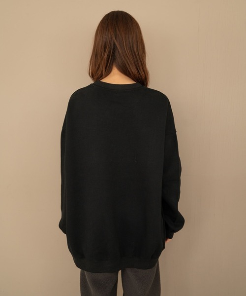 Nu(ニュー)の「【Nu】カレッジスウェット(Tシャツ/カットソー・レディース・ブラック/レッド/ライトグレー/ネイビー・M)」の18枚目の写真