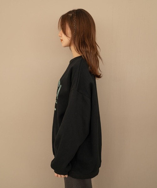 Nu(ニュー)の「【Nu】カレッジスウェット(Tシャツ/カットソー・レディース・ブラック/レッド/ライトグレー/ネイビー・M)」の17枚目の写真
