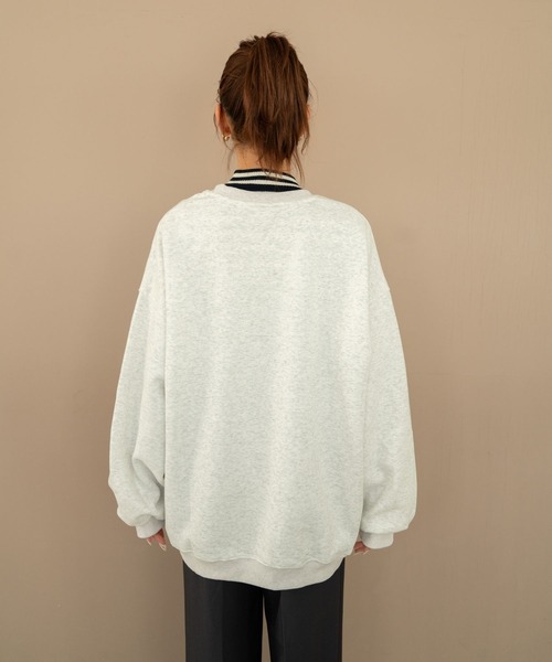 Nu(ニュー)の「【Nu】カレッジスウェット(Tシャツ/カットソー・レディース・ブラック/レッド/ライトグレー/ネイビー・M)」の12枚目の写真