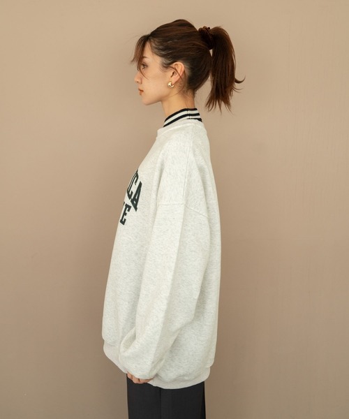 Nu(ニュー)の「【Nu】カレッジスウェット(Tシャツ/カットソー・レディース・ブラック/レッド/ライトグレー/ネイビー・M)」の11枚目の写真