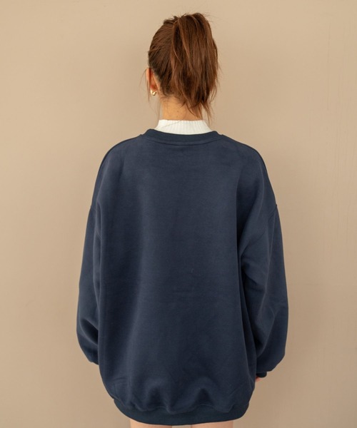 Nu(ニュー)の「【Nu】カレッジスウェット(Tシャツ/カットソー・レディース・ブラック/レッド/ライトグレー/ネイビー・M)」の8枚目の写真