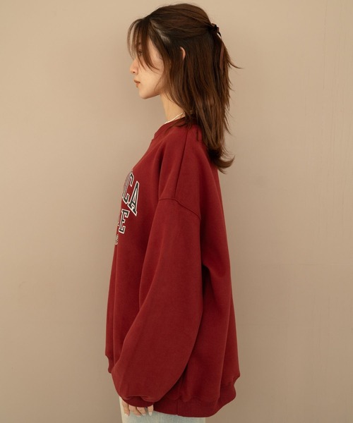 Nu(ニュー)の「【Nu】カレッジスウェット(Tシャツ/カットソー・レディース・ブラック/レッド/ライトグレー/ネイビー・M)」の20枚目の写真