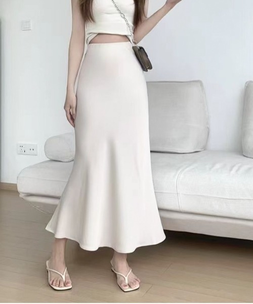 Per sist ence（パーシエンス）の「サテンマーメイドマキシスカート（スカート・レディース・ブラック/ブルー/イエロー/ホワイト・LARGE/MEDIUM/SMALL）」の6枚目の写真