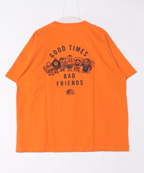 LURKING CLASS（ラーキングクラス）の「【ムラサキスポーツ限定】LURKING CLASS/ラーキングクラス 半袖Tシャツ バックプリント ST25STM03（Tシャツ/カットソー・メンズ・オレンジ/ホワイト/ブラック・XL/L/M）」の4枚目の写真