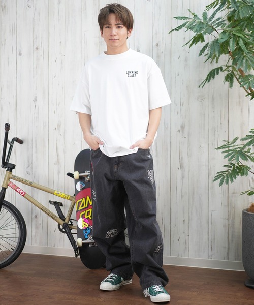 LURKING CLASS（ラーキングクラス）の「【ムラサキスポーツ限定】LURKING CLASS/ラーキングクラス 半袖Tシャツ バックプリント ST25STM03（Tシャツ/カットソー・メンズ・オレンジ/ホワイト/ブラック・XL/L/M）」の8枚目の写真