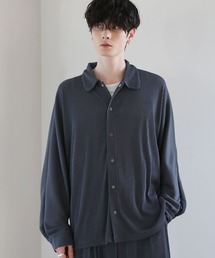 【セットアップ対応】ビッグシルエットプリーツドルマンシャツ