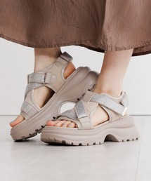 HIMIKO | 【HIMIKO】ラインストーンベルトスポサン/657203(サンダル)