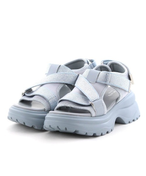 HIMIKO（ヒミコ）の「【HIMIKO】ラインストーンベルトスポサン/657203（サンダル・レディース・ブルー/ブラック/ベージュ・LARGE/X-LARGE/MEDIUM/SMALL）」の7枚目の写真