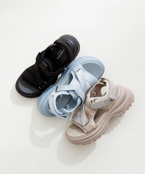 HIMIKO（ヒミコ）の「【HIMIKO】ラインストーンベルトスポサン/657203（サンダル・レディース・ブルー/ブラック/ベージュ・LARGE/X-LARGE/MEDIUM/SMALL）」の20枚目の写真