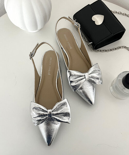 prose verse（プロズヴェール）の「【リボン取り外し可能】2wayバックストラップリボンミュール（パンプス・レディース・ブラック系その他2/シルバー/ブラック系その他/ベージュ系その他・LARGE/MEDIUM/X-LARGE/SMALL）」の11枚目の写真