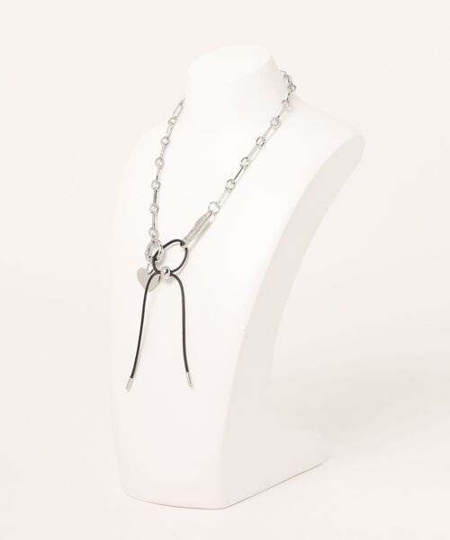 LOWRYS FARM（ローリーズファーム）の「マルチWAYチェーンネックレス 293118（ネックレス・レディース・グレー/グレー系その他・FREE）」の3枚目の写真