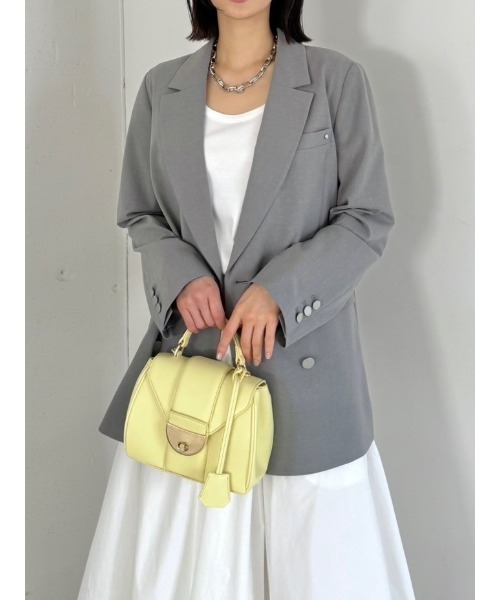 FRAY I.D（フレイアイディー）の「ラウンドネックTシャツ（Tシャツ/カットソー・レディース・ブラック/ホワイト/チャコールグレー・FREE）」の4枚目の写真