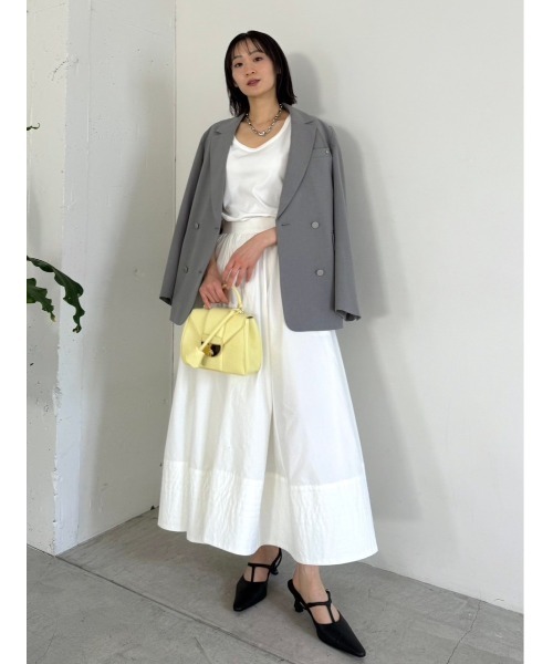 FRAY I.D（フレイアイディー）の「ラウンドネックTシャツ（Tシャツ/カットソー・レディース・ブラック/ホワイト/チャコールグレー・FREE）」の6枚目の写真