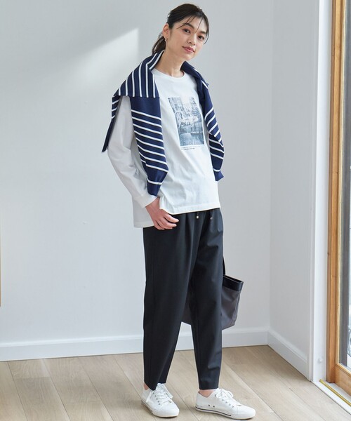 ANY(エニィ)の「オーガビッツロングスリーブTシャツ(Tシャツ/カットソー・レディース・ホワイト系1/グレー系1/ホワイト系2・4)」の12枚目の写真