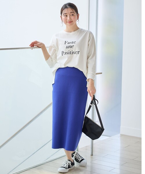 ANY(エニィ)の「オーガビッツロングスリーブTシャツ(Tシャツ/カットソー・レディース・ホワイト系1/グレー系1/ホワイト系2・4)」の20枚目の写真