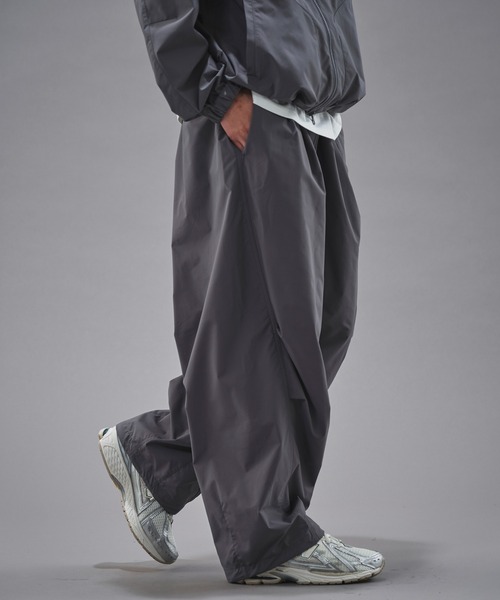 UMBRO/アンブロ 別注UMBROナイロンタックワイドパンツ【限定展開】 UMBRO/別注 Nylon Wide Pants｜Daytona Park(FREAK'S STORE公式通販)
