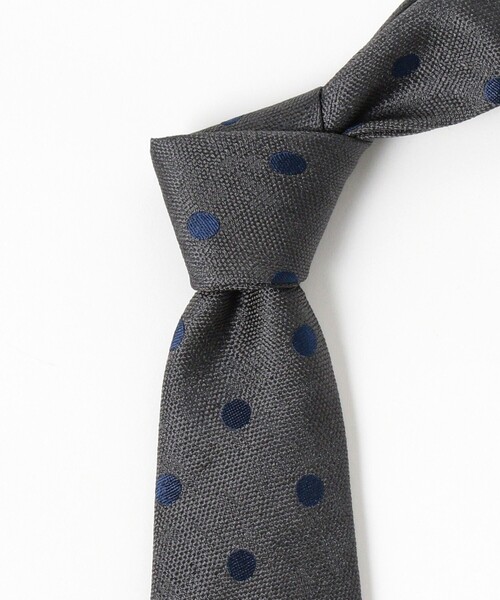 Seaward＆stearn（シーワードスターン）の「Seaward & Stearn / シルク ドット ネクタイ（ネクタイ・メンズ・ブルー系その他4/チャコールグレー/グレー/ネイビー・ONE SIZE）」の7枚目の写真
