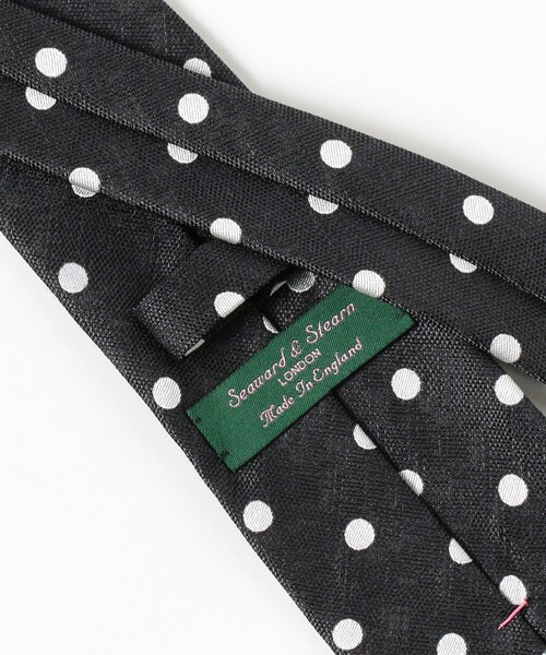 Seaward＆stearn（シーワードスターン）の「Seaward & Stearn / シルク ドット ネクタイ（ネクタイ・メンズ・ブルー系その他4/チャコールグレー/グレー/ネイビー・ONE SIZE）」の9枚目の写真