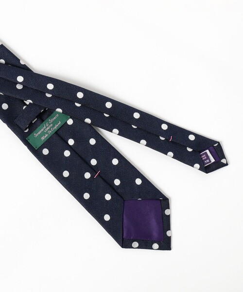 Seaward＆stearn（シーワードスターン）の「Seaward & Stearn / シルク ドット ネクタイ（ネクタイ・メンズ・ブルー系その他4/チャコールグレー/グレー/ネイビー・ONE SIZE）」の14枚目の写真