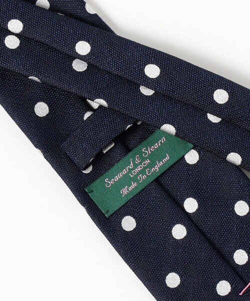 Seaward＆stearn（シーワードスターン）の「Seaward & Stearn / シルク ドット ネクタイ（ネクタイ・メンズ・ブルー系その他4/チャコールグレー/グレー/ネイビー・ONE SIZE）」の15枚目の写真