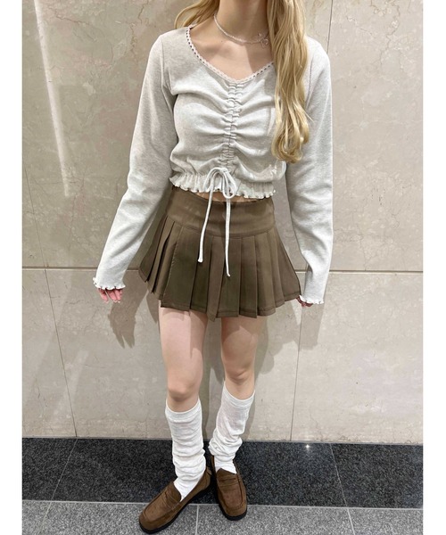 PHILLY（フィリー）の「レースパイピングドロストトップス（Tシャツ/カットソー・レディース・オートミール/グレー/ブラック・FREE）」の16枚目の写真