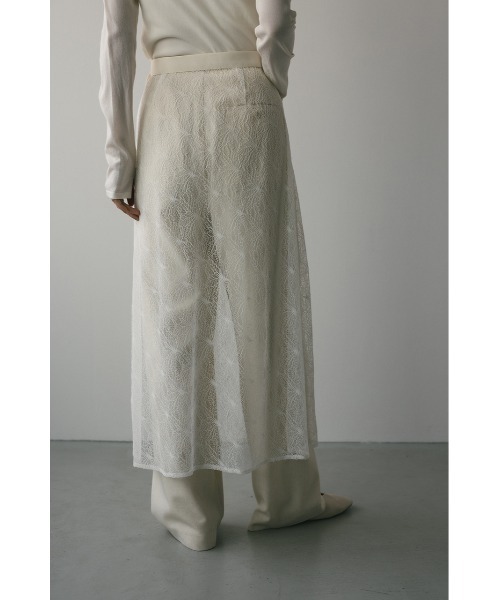 STYLEMIXER(スタイルミキサー)の「レースレイヤードセットパンツ(その他パンツ・レディース・ブラック/ホワイト・SMALL/MEDIUM)」の9枚目の写真