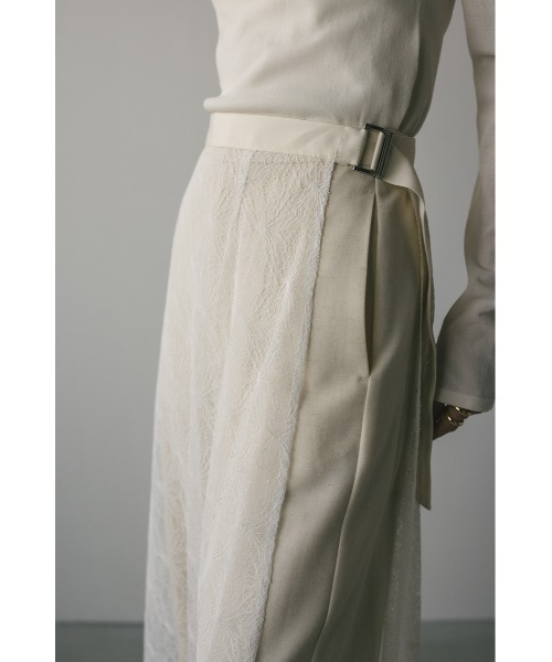 STYLEMIXER(スタイルミキサー)の「レースレイヤードセットパンツ(その他パンツ・レディース・ブラック/ホワイト・SMALL/MEDIUM)」の13枚目の写真