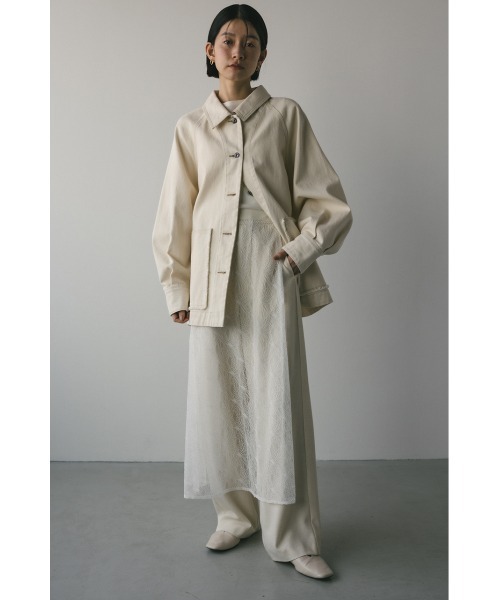 STYLEMIXER(スタイルミキサー)の「レースレイヤードセットパンツ(その他パンツ・レディース・ブラック/ホワイト・SMALL/MEDIUM)」の3枚目の写真