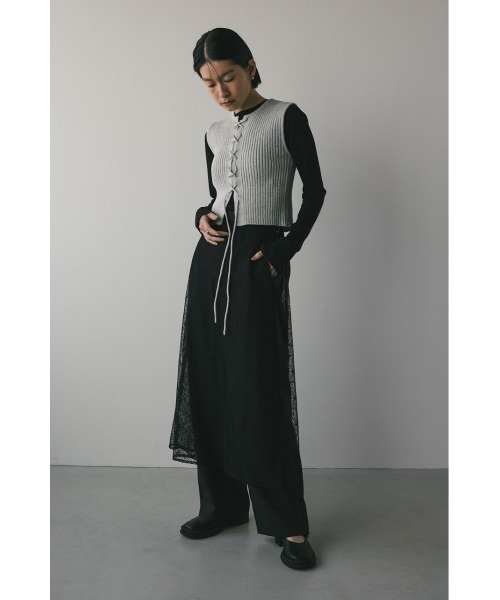 stylemixier 未使用　ストレッチレイヤードスカートパンツ シアーレイヤードスカート｜STYLEMIXER（スタイルミキサー）公式