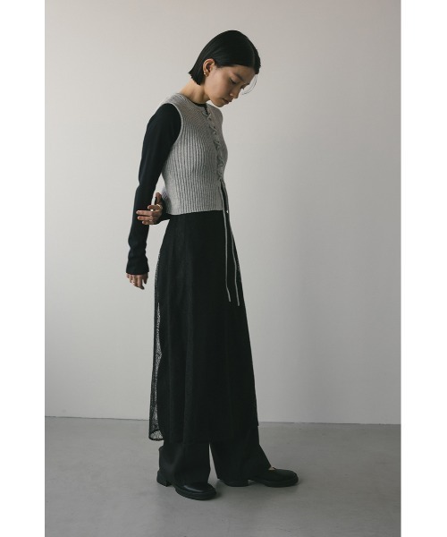 STYLEMIXER(スタイルミキサー)の「レースレイヤードセットパンツ(その他パンツ・レディース・ブラック/ホワイト・SMALL/MEDIUM)」の18枚目の写真