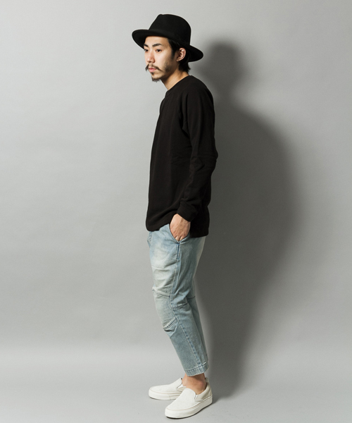 AMERICAN RAG CIE（アメリカンラグシー）の「AMERICAN RAG CIE  LA ラグラン プルオーバースウェット / 108-ACG-M152-ARCFW14T（スウェット・メンズ・ブラック/トップグレー・S/M）」の11枚目の写真