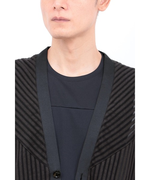 TORNADO MART∴ラッセルメッシュストライプカーデ（カーディガン