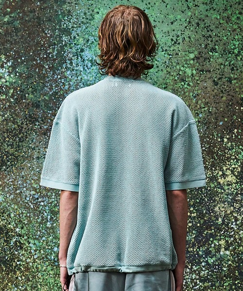 MSML（エムエスエムエル）の「MESH SHORT SLEEVE CUTSEW（Tシャツ/カットソー・メンズ・ライトブルー/ブラック・XL/L/M/S）」の14枚目の写真