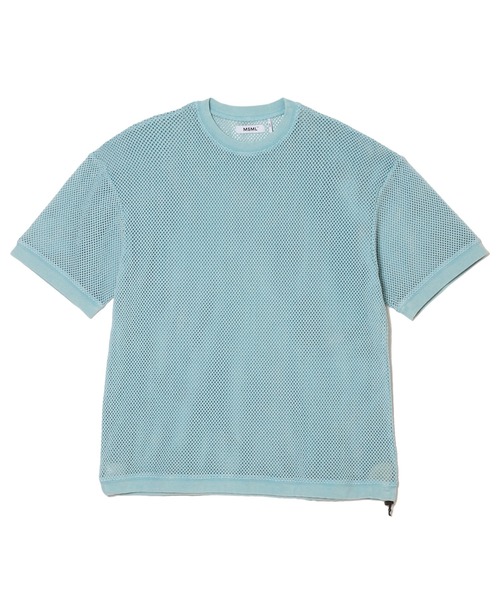 MSML（エムエスエムエル）の「MESH SHORT SLEEVE CUTSEW（Tシャツ/カットソー・メンズ・ライトブルー/ブラック・XL/L/M/S）」の3枚目の写真