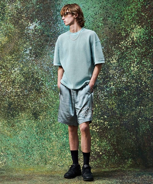 MSML（エムエスエムエル）の「MESH SHORT SLEEVE CUTSEW（Tシャツ/カットソー・メンズ・ライトブルー/ブラック・XL/L/M/S）」の7枚目の写真