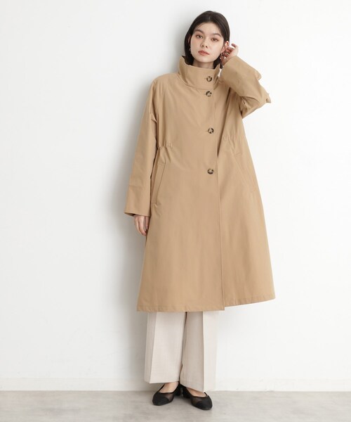 THE SHOP TK (ザ ショップ ティーケー )の「スタンドカラートレンチコート【洗える】(トレンチコート・レディース・ベージュ・12/13)」の3枚目の写真