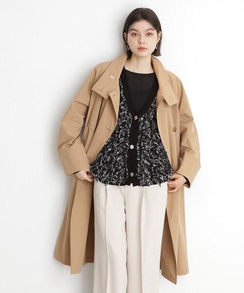 THE SHOP TK (ザ ショップ ティーケー )の「スタンドカラートレンチコート【洗える】(トレンチコート・レディース・ベージュ・12/13)」の17枚目の写真