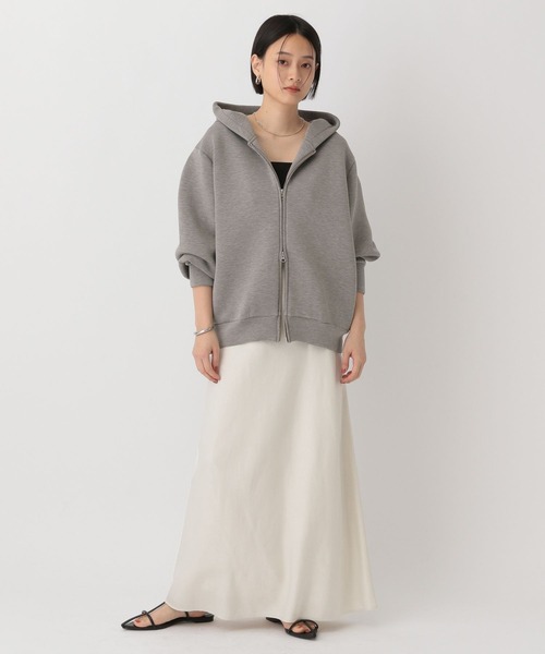 A part by（アパートバイ）の「フーディーブルゾン（ブルゾン・レディース・グレー/ベージュ系その他・MEDIUM/SMALL）」の7枚目の写真