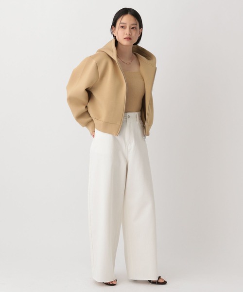 A part by（アパートバイ）の「フーディーブルゾン（ブルゾン・レディース・グレー/ベージュ系その他・MEDIUM/SMALL）」の12枚目の写真