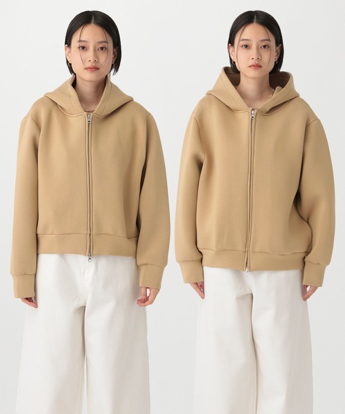 A part by（アパートバイ）の「フーディーブルゾン（ブルゾン・レディース・グレー/ベージュ系その他・MEDIUM/SMALL）」の14枚目の写真