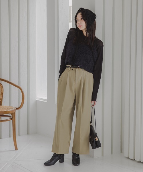 Petitjo（プッチージョ）の「小さいサイズ　シアーハイネックカットソー　低身長さん・小柄女性（Tシャツ/カットソー・レディース・アイボリー/ブラック・PL/PSS/PS/PM）」の16枚目の写真