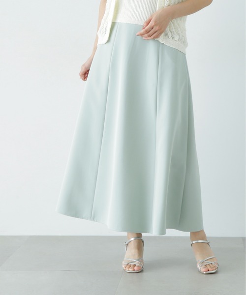 N.(N. Natural Beauty Basic)(エヌエヌナチュラルビューティーベーシック)の「ユースフルフレアスカート(スカート・レディース・チャコールグレー/ライトグリーン/ベージュ・MEDIUM/SMALL)」の21枚目の写真