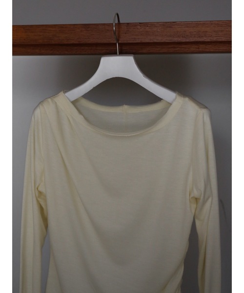 Katrin TOKYO(カトリーントーキョー)の「sheer shirring tee(Tシャツ/カットソー・レディース・イエロー/ホワイト/モーブ系・FREE/XS)」の18枚目の写真