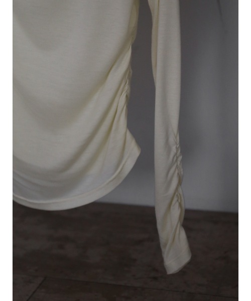 Katrin TOKYO(カトリーントーキョー)の「sheer shirring tee(Tシャツ/カットソー・レディース・イエロー/ホワイト/モーブ系・FREE/XS)」の19枚目の写真