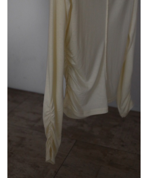 Katrin TOKYO(カトリーントーキョー)の「sheer shirring tee(Tシャツ/カットソー・レディース・イエロー/ホワイト/モーブ系・FREE/XS)」の21枚目の写真