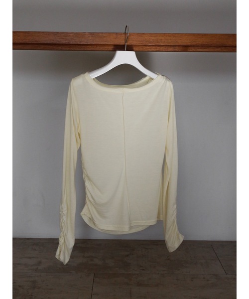 Katrin TOKYO(カトリーントーキョー)の「sheer shirring tee(Tシャツ/カットソー・レディース・イエロー/ホワイト/モーブ系・FREE/XS)」の22枚目の写真