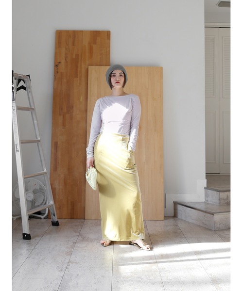 Katrin TOKYO(カトリーントーキョー)の「sheer shirring tee(Tシャツ/カットソー・レディース・イエロー/ホワイト/モーブ系・FREE/XS)」の13枚目の写真