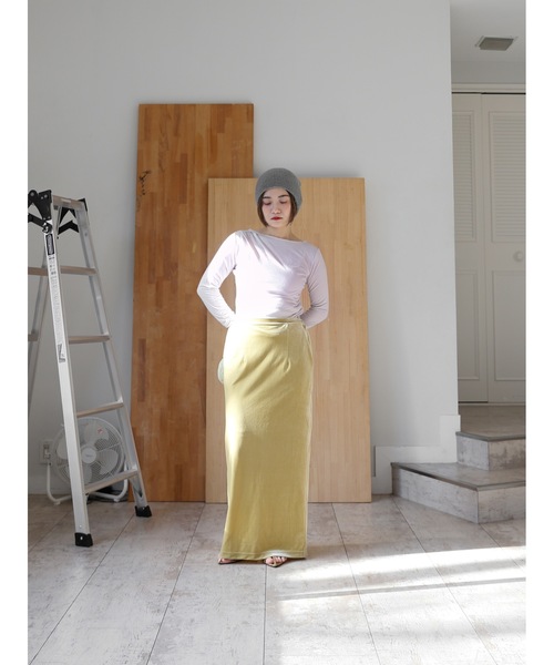 Katrin TOKYO(カトリーントーキョー)の「sheer shirring tee(Tシャツ/カットソー・レディース・イエロー/ホワイト/モーブ系・FREE/XS)」の15枚目の写真