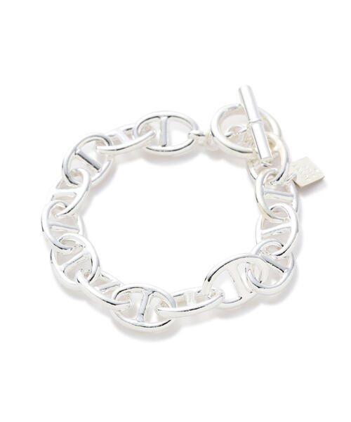 on the sunny side of the street(オンザサニーサイドオブザストリート)の「on the sunny side of the street(オン ザ サニーサイド オブ ザ ストリート)Large Anchor Chain Bracelet(ブレスレット・メンズ・ホワイト/シルバー・XL/L/M)」の1枚目の写真
